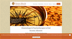 Desktop Screenshot of kinesiologie-albrecht.de