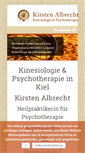 Mobile Screenshot of kinesiologie-albrecht.de
